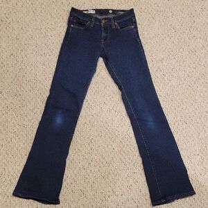 Red Engine Dark Blue Flare Jeans